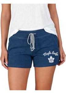 Concepts Sport Toronto Maple Leafs Womens Navy Blue Mainstream Terry Shorts