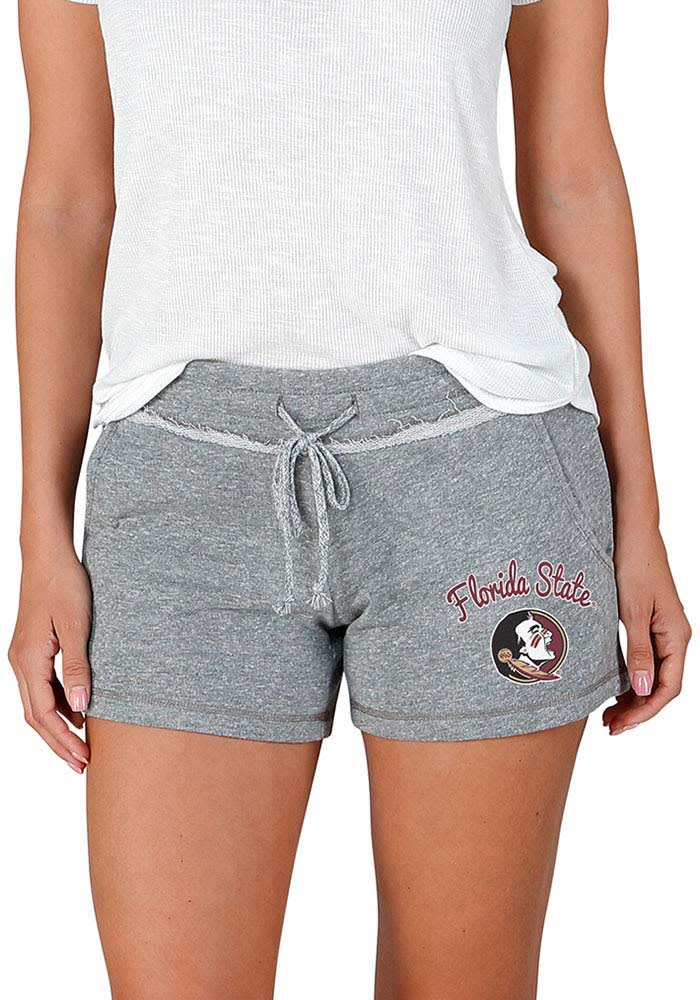 Florida State Seminoles Concepts Sport Womens Grey Mainstream Terry Shorts