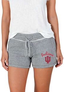 Concepts Sport Indiana Hoosiers Womens Grey Mainstream Terry Shorts