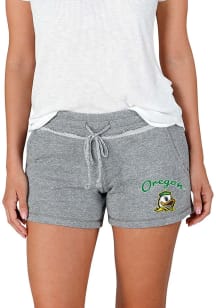 Concepts Sport Oregon Ducks Womens Grey Mainstream Terry Shorts
