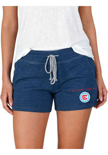 Concepts Sport Chicago Fire Womens Navy Blue Mainstream Terry Shorts