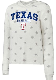 Texas Rangers Womens White Agenda Hooded Sweatshirt