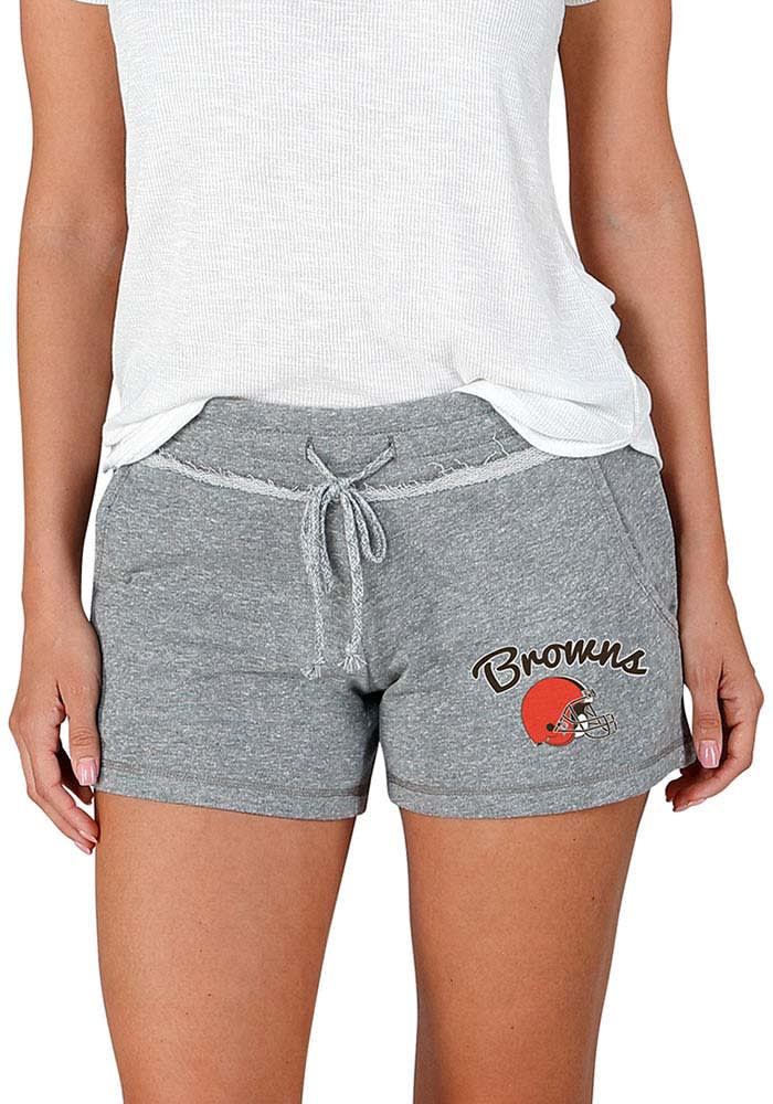 Cleveland Browns Womens Grey Mainstream Terry Shorts