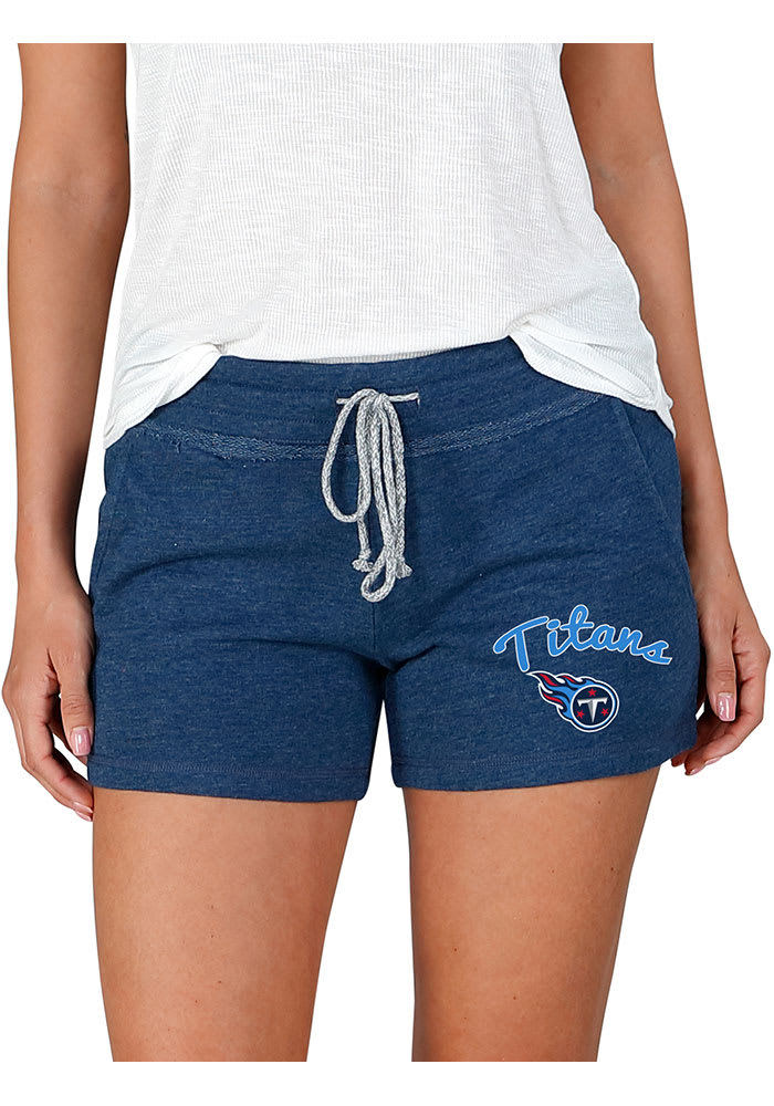 Tennessee Titans Womens Navy Blue Mainstream Terry Shorts