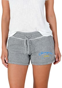 Concepts Sport Los Angeles Chargers Womens Grey Mainstream Terry Shorts