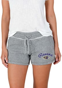 Concepts Sport Baltimore Ravens Womens Grey Mainstream Terry Shorts