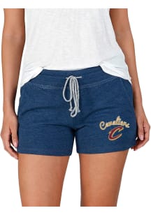 Concepts Sport Cleveland Cavaliers Womens Navy Blue Mainstream Terry Shorts