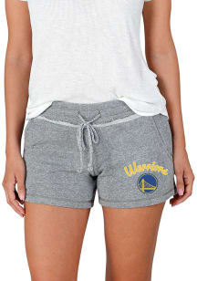 Concepts Sport Golden State Warriors Womens Grey Mainstream Terry Shorts