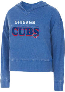 Chicago Cubs Womens Blue Resurgence Hooded Sweatshirt
