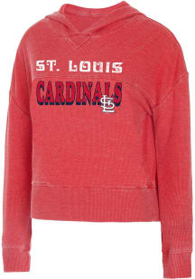 St Louis Cardinals Womens Red Resurgence Hooded Sweatshirt