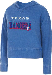 Texas Rangers Womens Blue Resurgence Hooded Sweatshirt
