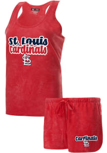 St Louis Cardinals Womens Red Billboard PJ Set