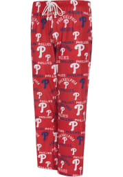 Philadelphia Phillies Womens Red Flagship Loungewear Sleep Pants