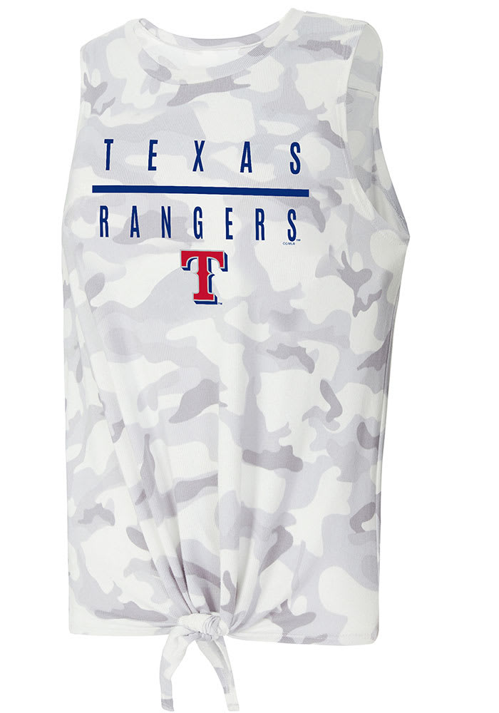 Women's New Era Red Texas Rangers Plus Size Tank Top