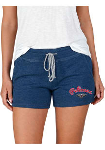 Concepts Sport New Orleans Pelicans Womens Navy Blue Mainstream Terry Shorts