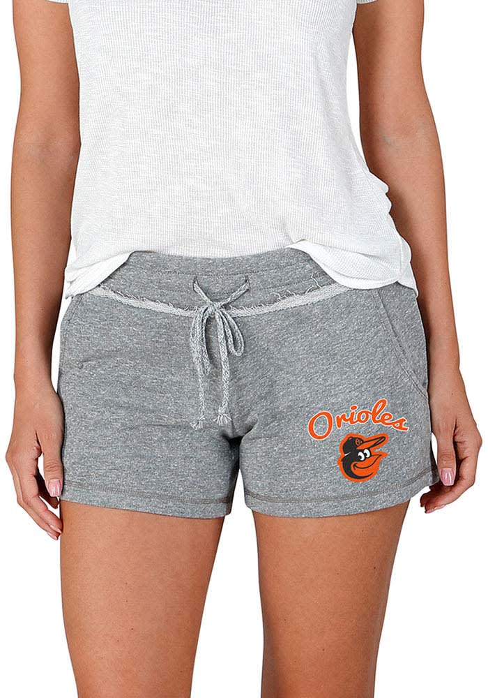 Baltimore Orioles Womens Grey Mainstream Terry Shorts