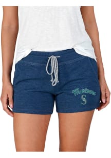 Concepts Sport Seattle Mariners Womens Navy Blue Mainstream Terry Shorts