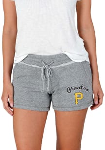 Concepts Sport Pittsburgh Pirates Womens Grey Mainstream Terry Shorts
