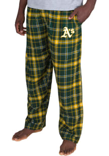 Concepts Sport Oakland Athletics Mens Green Ultimate Flannel Sleep Pants