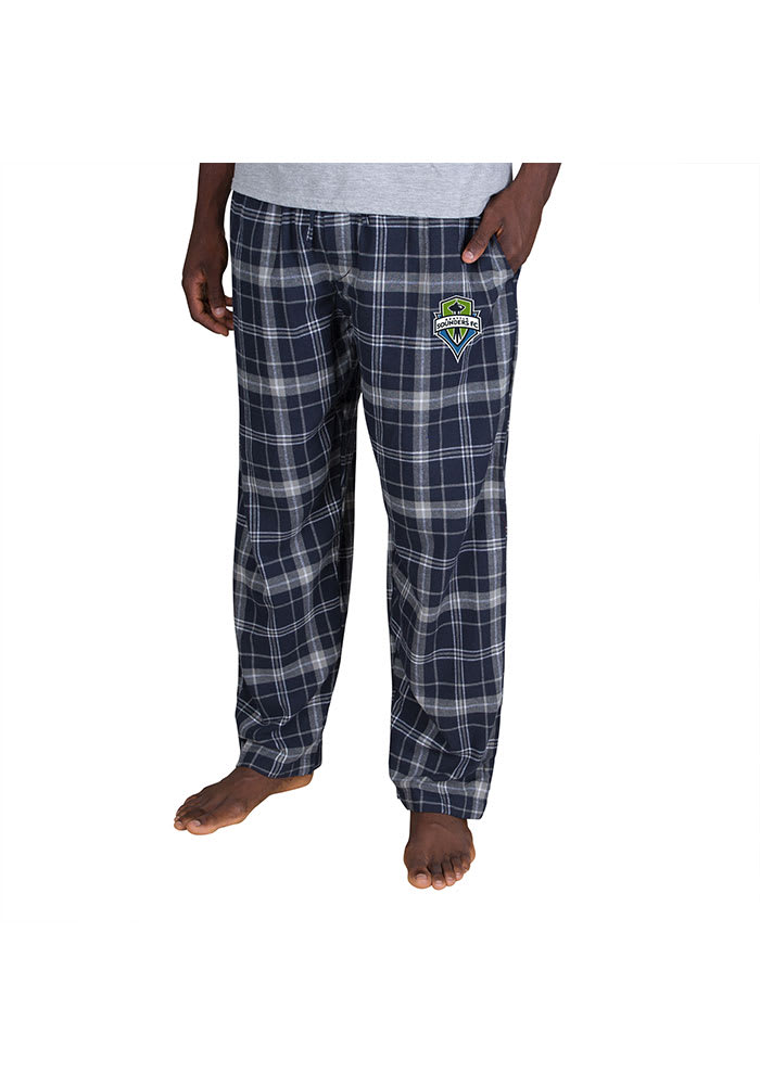 Seattle Sounders FC Mens Navy Blue Ultimate Flannel Sleep Pants