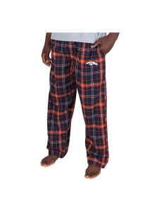 Concepts Sport Denver Broncos Mens Navy Blue Ultimate Flannel Sleep Pants