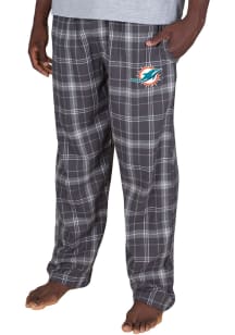 Concepts Sport Miami Dolphins Mens Grey Ultimate Flannel Sleep Pants