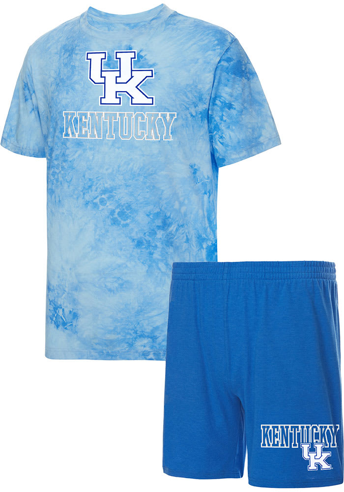 Kentucky Wildcats Mens Blue Billboard Tie Dye Sleep Pants