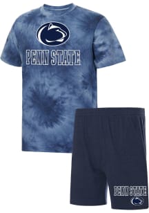 Penn State Nittany Lions Mens Navy Blue Billboard Tie Dye Sleep Pants
