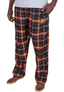 Concepts Sport Anaheim Ducks Mens Black Ultimate Flannel Sleep Pants