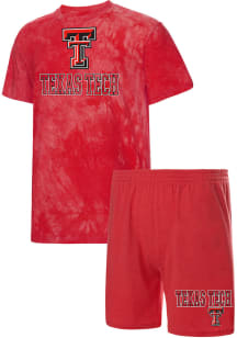 Texas Tech Red Raiders Mens Red Billboard Tie Dye Sleep Pants