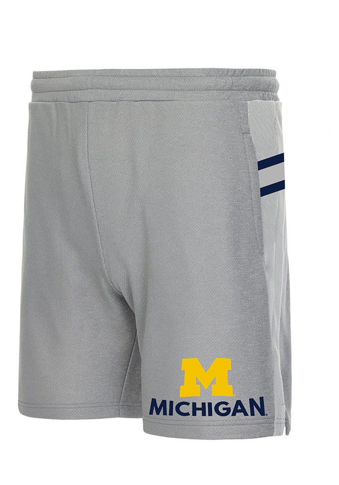 Michigan Wolverines Mens Grey Stature Shorts