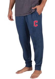 Concepts Sport Cleveland Guardians Mens Navy Blue Mainstream Cuffed Terry Sweatpants