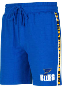 St Louis Blues Mens Blue Team Stipe Short Shorts