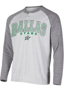 Dallas Stars Grey Ledger Long Sleeve Fashion T Shirt