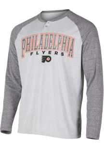 Philadelphia Flyers Grey Ledger Long Sleeve Fashion T Shirt