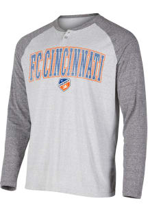 FC Cincinnati Grey Ledger Long Sleeve Fashion T Shirt