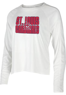 St Louis Cardinals Womens White Gable Loungewear Sleep Shirt