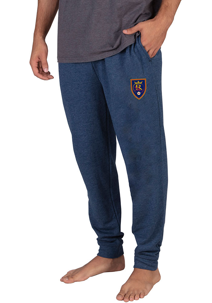Real Salt Lake Mens Navy Blue Mainstream Cuffed Terry Sweatpants
