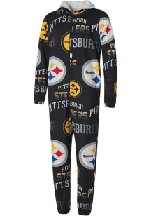 Pittsburgh Steelers Mens Black Union Suit Sleep Pants