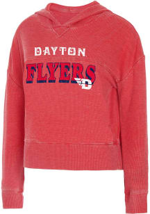 Dayton Flyers Womens Red Resurgence Hooded Sweatshirt