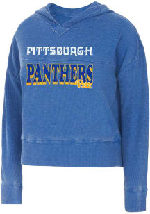 Pitt Panthers Womens Blue Resurgence Hooded Sweatshirt