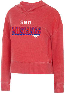 SMU Mustangs Womens Red Resurgence Hooded Sweatshirt