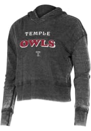 Temple Owls Womens Charcoal Resurgence Hooded Sweatshirt
