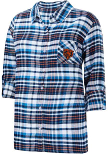 Chicago Bears Womens Navy Blue Mainstay Loungewear Sleep Shirt