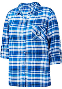 Indianapolis Colts Womens Blue Mainstay Loungewear Sleep Shirt