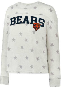 Chicago Bears Womens White Agenda Star Crew Sweatshirt