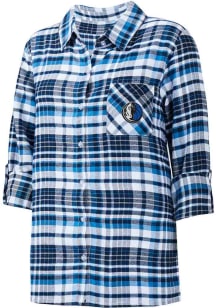 Dallas Mavericks Womens Navy Blue Mainstay Loungewear Sleep Shirt