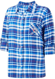 Philadelphia 76ers Womens Blue Mainstay Loungewear Sleep Shirt