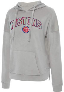 Detroit Pistons Womens Grey Intermission Hooded Sweatshirt