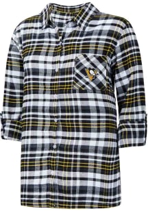 Pittsburgh Penguins Womens Black Mainstay Loungewear Sleep Shirt
